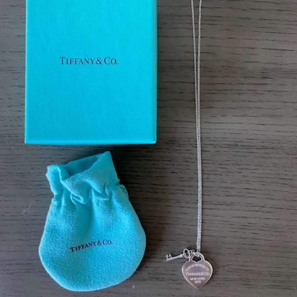 Tiffany Heart Tag with Key Pendant